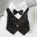 Dog And Cat Gentleman Clothes Wedding Suit Formal For Small Dogs Bowtie Tuxedo Pet Outfit For Cat Spring And Summer Suits Cats Thin Section Small Suit Stylish Dress Teddy Shirt