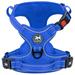 PoyPet Reflective Dog Harness No Pull Dog Vest Harness With Handle No Choke Adjustable Soft Padded Pet Vest for Small to Large Dogs Royal Blue M