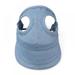 Alvage Outdoor Pet Baseball Cap Canvas Casual Dog Visor Cap Sun Protection Hats with Ear Holes for Puppy Dog Hats Costume Accessories