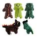 Shulemin Halloween Pets Dog Puppy Hoodie Clothes Dinosaur Party Cosplay Costume Dark Green XS