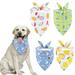 Cheers US Pet Saliva Towel Fruit Print Adjustable Scarf Cat Dog Soft Printing Breathable Pet Grooming Accessories for Pet Dog