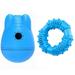 Treat Dispensing Toys+Chew Toys for Dogs Wobble Dog Puzzle Toys IQ Dog Treat Ball Dog Food Dispenser Toy & Rubber Dental Chew Toy