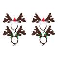 Frcolor Dog Christmas Headband Costume Dress Hat Reindeer Pet Up Holiday Deer Xmas Puppygift Antler Funny Plush Ear Headband