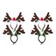 Frcolor Dog Christmas Headband Costume Dress Hat Reindeer Pet Up Holiday Deer Xmas Puppygift Antler Funny Plush Ear Headband