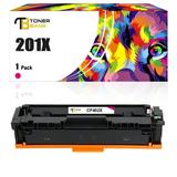 Toner Bank 1-Pack Compatible Toner Cartridge Replacement for HP CF403X Color LaserJet Pro M252dw M252n Pro MFP M277dw M277n M277c6 M274n Printer Ink Magenta