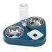 Spdoo 500ML Dog Water Bottle Dog Feeder Bowl Cat Automatic Drinking Bowl Cat Food Bowl Pet Stainless Steel Double Bowl 3 Bowls