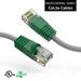 1ft (0.3M) Cat.5e Crossover Cable Gray Wire/Green Boot Cable 1 Feet (0.3 Meters) Gigabit LAN Network Cable RJ45 High Speed Patch Cable Green (30 Pack)