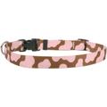 Yellow Dog Design Pink Cow Dog Collar 3/8 Wide and Fits Necks 4 to 9 Teacup