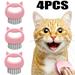 4Pieces Combs For Cats And Cats Short And Long Shears Massage Hair Removal Soft Brushes For Messing And Hair Removal Stripping Tools For Dogs Puppies And Rabbits