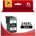 240XL Black Ink Cartridges Replacement for Canon PG 240 XL Black Ink Use with Pixma MG3620 MG3600 MG3120 TS5120 TS5100 MG4220 MG3520 MG2120 MX452 MX472 MX512 Printer(1 Pack)