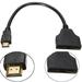 HDMI Splitter Adapter Cable - HDMI Splitter 1 in 2 Out HDMI Male to Dual HDMI Female 1 to 2 Way for HDMI HD LED LCD TV Support Two The Same TVs at The Same Time