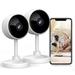 Litokam Indoor Security Camera Smart Pet/Baby Wireless WIFI Monitor Two-Way Audio Alexa APP 2 Pack (Supports Only 2.4Ghz Wi-Fi)