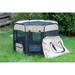 Armarkat Portable Pet Playpen Black & Beige - Extra Large