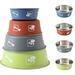 Pet Enjoy Dog Bowls Stainless Steel Dog Bowl with Non Skid Rubber Base Durable Food Water Dishes Dog Bowls Feeder Bowl for Small Medium Dogs Cats