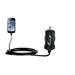 Gomadic Intelligent Compact Car / Auto DC Charger suitable for the Samsung Galaxy S Duos - 2A / 10W power at half the size. Uses Gomadic TipExchange T