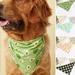Vnanda 4Packs Dog Bandana- Washable Dog Bandanas Square Dog Kerchief Set Scarf Accessories for Small to Large Dogs Cats Pets