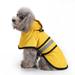 iOPQO Pet Raincoat Raincoat Small Pet Dog Hooded Raincoat Pet Waterproof Puppy Dog Jacket Outdoor Coat Yellow S