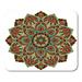 KDAGR Middle Blue Medallion Traditional Ornamental Floral Round Pattern Vintage Mandala Tattoo Colorful East Mousepad Mouse Pad Mouse Mat 9x10 inch