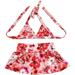 BT Bear Dog Bikini Swimsuit Summer Puppy Bathing Dress Beach Clothes for Puppy Dog Cat (S Floral)