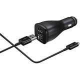 LG Lucid 2 Adaptive Fast Charger Dual-Port Vehicle Charging Kit [1 Car Charger + 5 FT Micro USB Cable] Dual voltages for up to 60% Faster Charging! Black