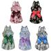 Walbest Summer Floral Dog Dress Girl Fancy Puppy Clothes Cute Flower Princess Skirt with Bowknot Dresses for Small Medium Large Dogs Cats Yorkies Chihuahua Pomeranian (Blue XL)