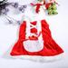 Christmas Dog Clothes Elk Printed Dog Cat Dresses Christmas Princess Cartoon Clothes For Small Dog Clothes Bowknot Pet Costume