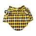 Thinsont Dog Shirt Supple Various Sizes Puppies Apparel Multicolored Breathable No Buckles Simple Style Pet Clothing Yellow Plaid XXL