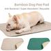 MOOSUP Natural Bamboo Fiber Premium Waterproof Pet Pad And Bed Mat For Dog Reusable Washable Leak Proof Pee Pads For Playpen Crate Kennel