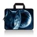 14 15 15.4 15.6 inch Laptop Handle Bag Computer Protect Case Pouch Holder Notebook Sleeve Neoprene Cover Soft Carrying Travel Case for Dell Lenovo Toshiba HP Chromebook ASUS Acer(Cool Wolf)