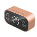 TureClos Bluetooth4.2 Speaker & Alarm Clock Desk Audio Thermometer FM Radio Handfree call