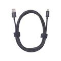 CODi 6 USB-C Braided Nylon Charge & Sync Cable - 6 ft USB/USB-C Data Transfer Cable - First End: 1 x USB Type A - Male - Second End: 1 x USB Type C - Male - Black