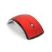 Wireless Mouse 2.4GHz Foldable Folding Arc Optical Mouse with Fast Scrolling for Microsoft Laptop Notebook Computer Mice-Red