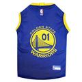 Pets First NBA Golden State Warriors Mesh Basketball Jersey for DOGS & CATS - Licensed Comfy Mesh 21 Basketball Teams / 5 sizes