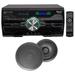 DV4000 4000w Home Theater DVD Receiver+(2) 6.5 Black Ceiling Speakers