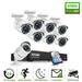 ZOSI H.265+ 8CH 5MP Lite DVR 1080P Outdoor CCTV Security Camera System Home Surveillance 1TB Hard Drive 120ft Night Vision Motion Alert