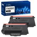 TN 880 High Yield Toner Cartridge Compatible for Brother TN880 HL L6200DW L6200DWT L6250DW MFC L6700DW L6750DW L6800DW Super High Yield (Black Pack of 2)