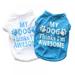 2 Pieces Funny Cool Dog T-shirt for Small Medium Dog Cats Puppy Clothes Breathable XS