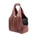 Mojoyce Portable breathable pet bag out bag shoulder bag foldable strap pet backpack Cat dog strap (Brown)