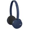 JVC HA-S23W Wireless Headphones - On Ear Bluetooth Headphones Foldable Flat Design 17-Hour Long Battery Life (Blue)