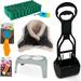 PETSWORLD Pet Starter Kit Warm Grey Harness for Small Dogs Pet Bowl Dog Ball Toy Bacon Toy Pooper Scooper + Dog Waste Bags