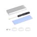 Uxcell Aluminum Heatsink Silver Tone 70x22x10mm with Tools and 1 x Pre-Cut Thermal Pad for SSD