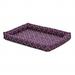30 in. Quiet Time Couture Ashton Bolster Pet Bed - Plum