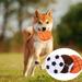 Cheers.US Pet Squeaky Toy Ball Shape Exercise Training Flying Disc Toy Small Medium Dog Chew Toy Pet Toys for Small Size Pets for Many Occasions Such as indoor Outdoor Holiday