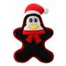 Christmas Dog Cat Toys Kawaii Plush Toys Pet Toys Plush Penguin Snowman Santa Claus Pet Doll Toys Chew Squeak Dog Cat Toys