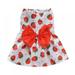GOODLY Dog Puppy Floral Princess Dresses Dog Dress Bowknot Skirt Cute Pet Summer Clothes Apparel for Small Medium Girl Dogs Cats Kitten Dog Flower Sundress Doggy Outfit Costume