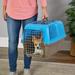 MidWest Homes For Pets Spree Hard-Sided Pet Carrier 24-Inch Spree Blue 2-Door Top Load