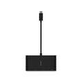 USB-C Multimedia Adapter HDMI Ethernet USB-A USB-C VGA 4.33 Black