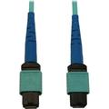 Tripp Lite N846B-25M-24-P Fiber Optic Network Cable Aqua Jacket Connector Black Connector Blue Connector