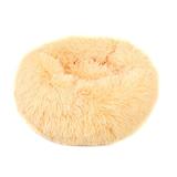 Small Large Pet Dog Puppy Cat Calming Bed Cozy Warm Plush Sleeping Mat Kennel Round