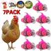 Chicken Hat 7 Pcs Chicken Helmet for Hens Mini Hat Chicken Accessories Funny Parrot Hats Small Pet Hats Small Pet Hat for Chicken Bird Duck Small Reptile Animal Costume